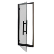 PROSAUNAS Tinted Glass Sauna Door 24x73 Prehung Tinted Glass Sauna Door, Black Alder Frame