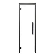 PROSAUNAS Clear Glass Sauna Door 24x81 Prehung Clear Glass Sauna Door, Black Alder