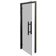 PROSAUNAS Tinted Glass Sauna Door 24x81 Prehung Tinted Glass Sauna Door, Black Alder