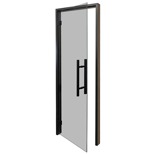 PROSAUNAS Tinted Glass Sauna Door 24x81 Prehung Tinted Glass Sauna Door, Black Alder