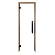 PROSAUNAS Clear Glass Sauna Door 24x81 Prehung Clear Glass Sauna Door, Thermo-Aspen