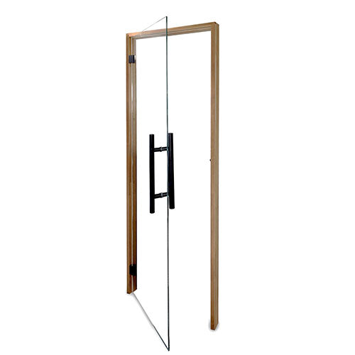 PROSAUNAS Clear Glass Sauna Door 24x81 Prehung Clear Glass Sauna Door, Thermo-Aspen
