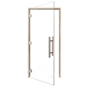 PROSAUNAS Clear ADA Glass Sauna Door 36x81 Prehung ADA Clear Glass Sauna Door, Aspen