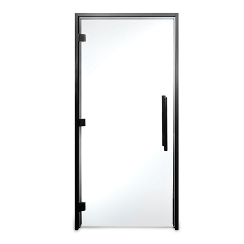 PROSAUNAS Clear ADA Glass Sauna Door 36x81 Prehung ADA Clear Glass Sauna Door, Black Alder