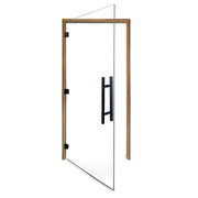PROSAUNAS Clear ADA Glass Sauna Door 36x81 Prehung ADA Clear Glass Sauna Door, Thermo-Aspen