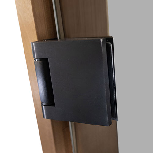 PROSAUNAS Tinted ADA Glass Sauna Door 36x81 Prehung ADA Tinted Glass Sauna Door, Thermo-Aspen