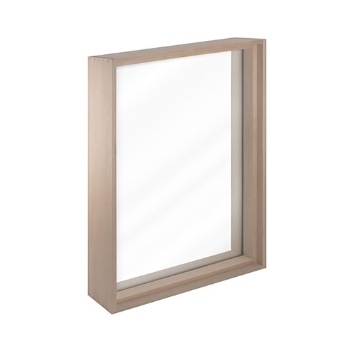 PROSAUNAS Framed Dual Pane Clear Glass Sauna Window, 24" x 36"