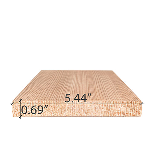 PROSAUNAS Cedar 1x6 VG S4SEE Sauna Wood, Vertical Grain, Smooth 4 Sides Eased Edges, Bench Material