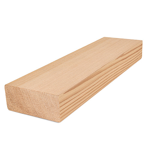 PROSAUNAS Cedar 2x4 VG S4SEE Sauna Wood, Vertical Grain, Clear Grade A+, Smooth 4 Sides Eased Edges, Bench Material
