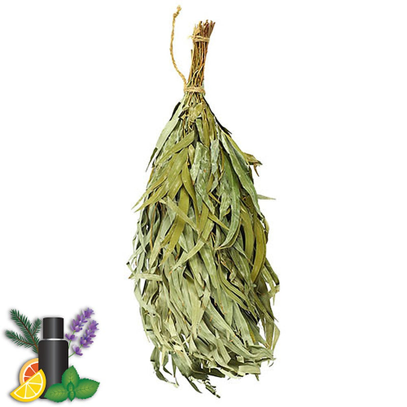 Rento dried birch sauna whisk (vihta), natural birch branches tied in a bundle