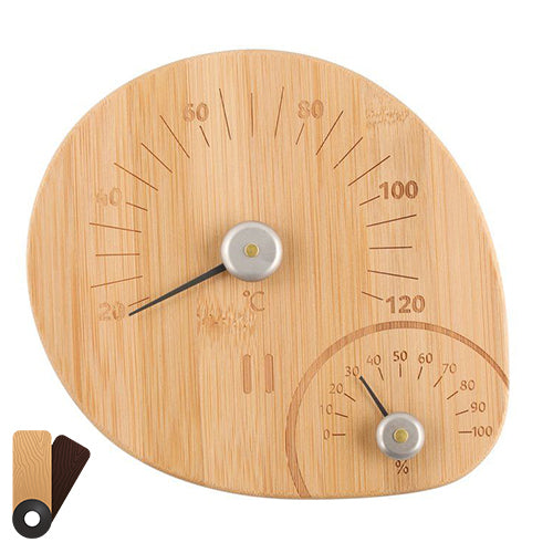 Rento Thermometer-Hygrometer Sauna, Thermometer & Hygrometer, Celsius, Bamboo