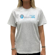 SaunaLife T-Shirt Premium Graphic Tee, 100% Cotton, Gray