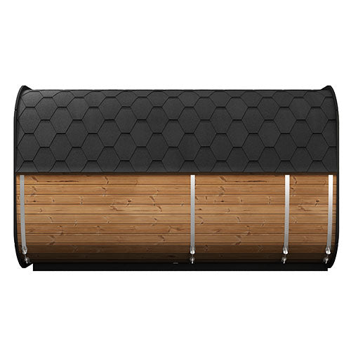 SaunaLife Model CL12GCP Cube Luxury Series Outdoor Home Sauna Suite Kit, Up to 8 Persons