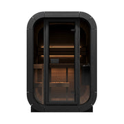 SaunaLife Model CL3G Cube Luxury Series Outdoor Home Sauna Kit, Up to 2 Persons