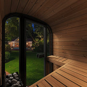 SaunaLife Model CL3G Cube Luxury Series Outdoor Home Sauna Kit, Up to 2 Persons