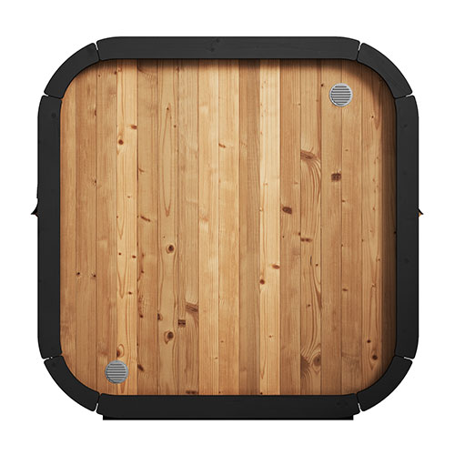 SaunaLife Model CL4G Cube Luxury Series Outdoor Home Sauna Kit, Up to 3 Persons