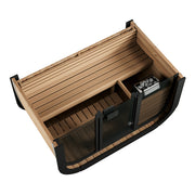 SaunaLife Model CL4G Cube Luxury Series Outdoor Home Sauna Kit, Up to 3 Persons