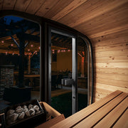 SaunaLife Model CL4GB Cube Luxury Series Outdoor Home Sauna Kit, DIY, Paint Included, Up to 3 Persons
