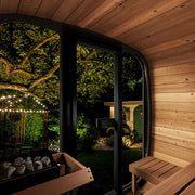 SaunaLife Model CL5G Cube Luxury Series Outdoor Home Sauna Kit, Up to 4 Persons