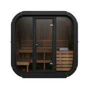 SaunaLife Model CL5G Cube Luxury Series Outdoor Home Sauna Kit, Up to 4 Persons