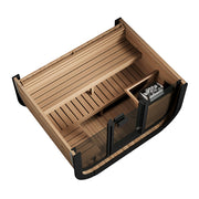 SaunaLife Model CL5G Cube Luxury Series Outdoor Home Sauna Kit, Up to 4 Persons