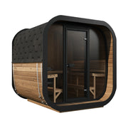 SaunaLife Model CL7G Cube Luxury Series Outdoor Home Sauna Kit, Up to 6 Persons