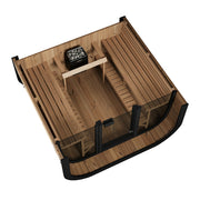 SaunaLife Model CL7G Cube Luxury Series Outdoor Home Sauna Kit, Up to 6 Persons