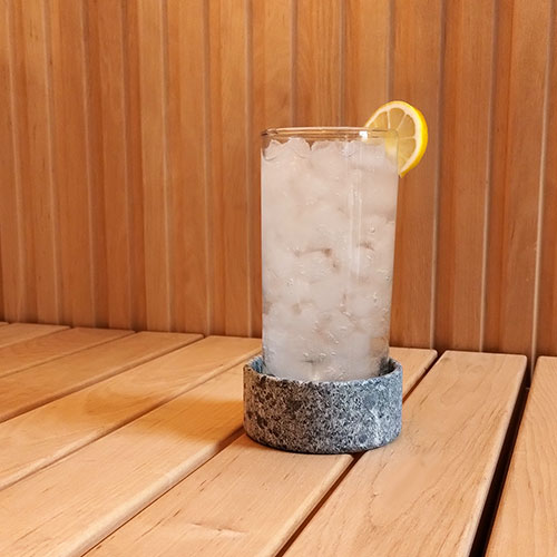 SaunaLife Coaster and Aroma Tray