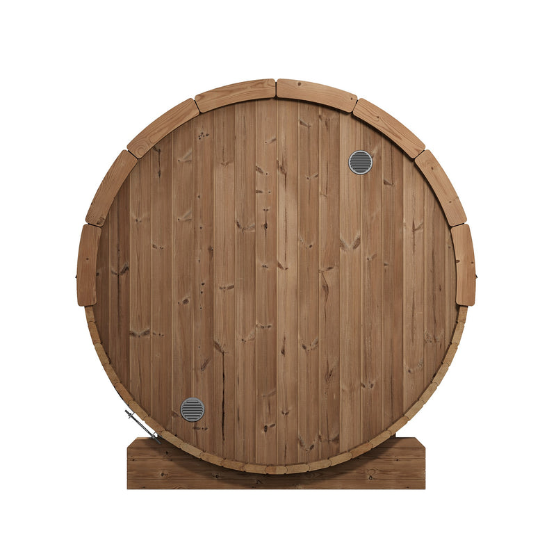 SaunaLife E6 barrel sauna rear wall with vent