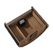 SaunaLife Model E6W Ergo Series Outdoor Sauna Barrel Kit, Rear Window, Up to 3 Persons