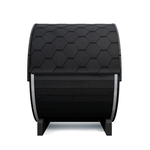 SaunaLife Model E6WB Ergo Series Outdoor Sauna Barrel Kit, Rear Window, DIY, Paint Included, Up to 3 Persons
