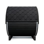 SaunaLife Model E7GB Ergo Series Outdoor Sauna Barrel Kit, Glass Front, DIY, Paint Included, Up to 4 Persons