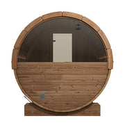 SaunaLife Model E7W Ergo Series Outdoor Sauna Barrel Kit, Rear Window, Up to 4 Persons