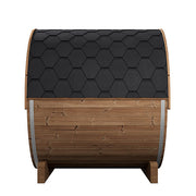 SaunaLife Model E7W Ergo Series Outdoor Sauna Barrel Kit, Rear Window, Up to 4 Persons