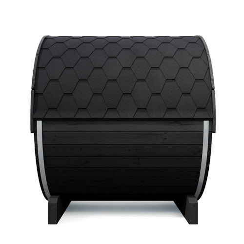 SaunaLife Model E7WB Ergo Series Outdoor Sauna Barrel Kit, Rear Window, DIY, Paint Included, Up to 4 Persons