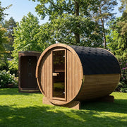 SaunaLife Model E8 Ergo Series Outdoor Sauna Barrel Kit, Up to 6 Persons