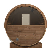 SaunaLife Model E8W Ergo Series Outdoor Sauna Barrel Kit, Rear Window, Up to 6 Persons