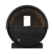SaunaLife Model E8WB Ergo Series Outdoor Sauna Barrel Kit, Rear Window, DIY, Paint Included, Up to 6 Persons