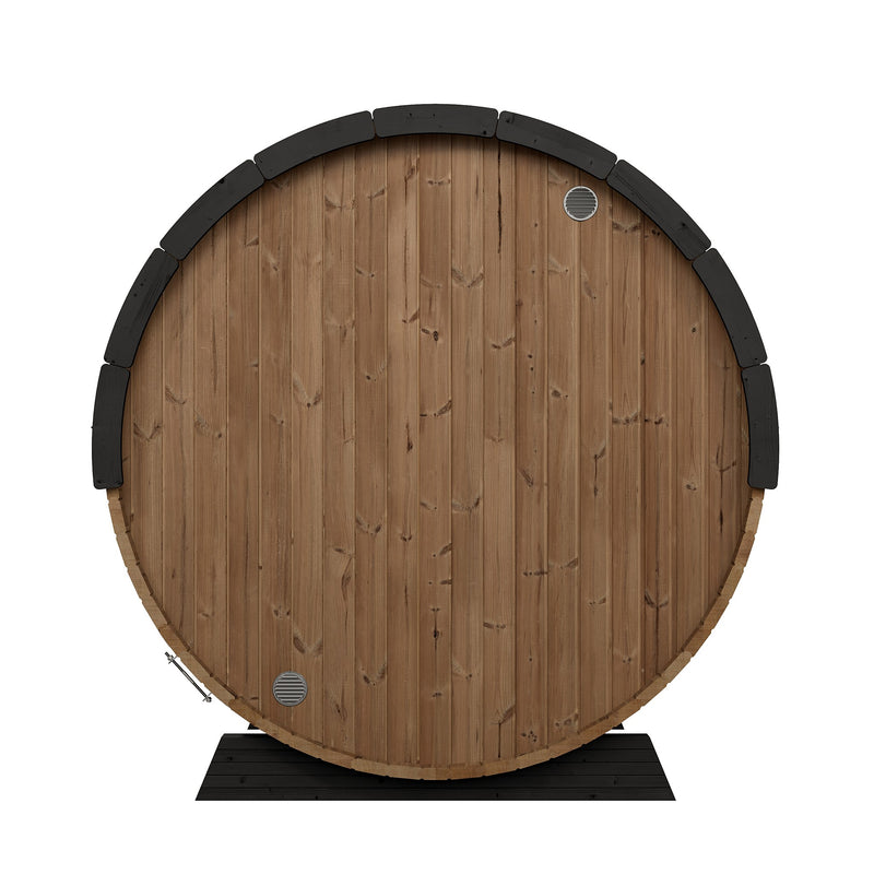 SaunaLife EE8G barrel sauna rear wall in Thermo-Spruce