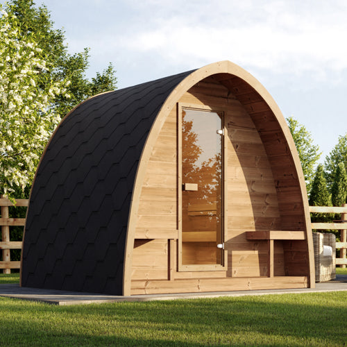 SaunaLife Model G3 Garden Series Outdoor Home Sauna Kit, Up to 6 Persons