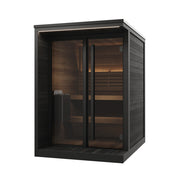 SaunaLife Model GL4B Garden Luxury Series Outdoor Home Sauna Kit, DIY, Paint Included, Up to 4 Persons