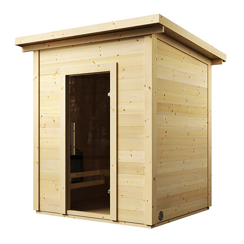 SaunaLife Model G2 Garden Series Outdoor Home Sauna Kit, Up to 4 Persons
