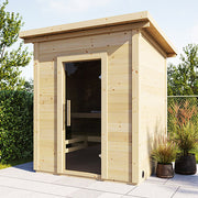 SaunaLife Model G2 Garden Series Outdoor Home Sauna Kit, Up to 4 Persons