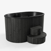 SaunaLife Model S2B Soak Series Home Cold/Hot Immersion Tub, Black, Up to 2 Persons