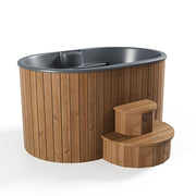 SaunaLife Model S2N Soak Series Home Cold/Hot Immersion Tub, Natural, Up to 2 Persons