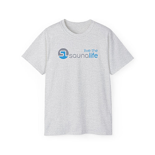 SaunaLife T-Shirt Premium Graphic Tee, 100% Cotton, Gray