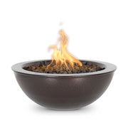Sedona 27 inch powder coat fire bowl available in 30-plus color finishes — LP and natural gas