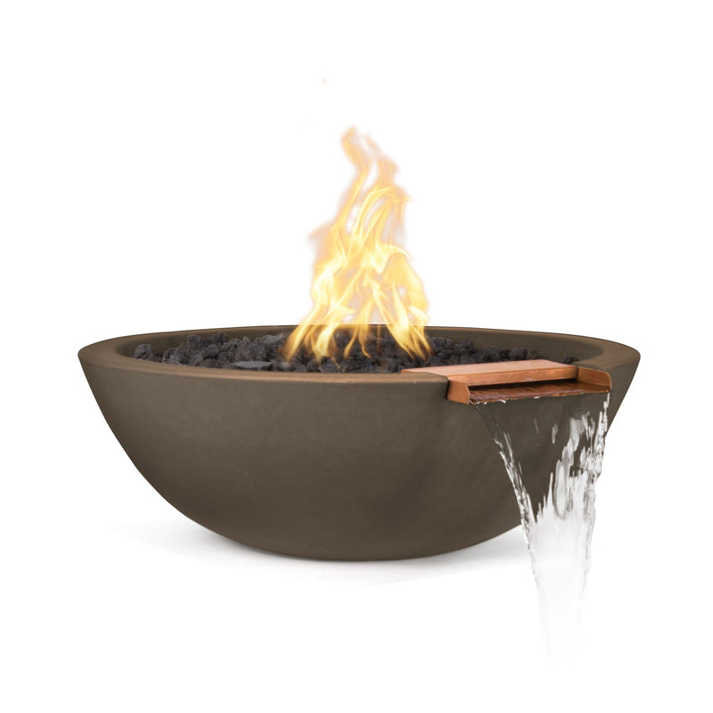 Sedona Fire & Water Bowl - GFRC Concrete - 33" - Backyard Supply Direct