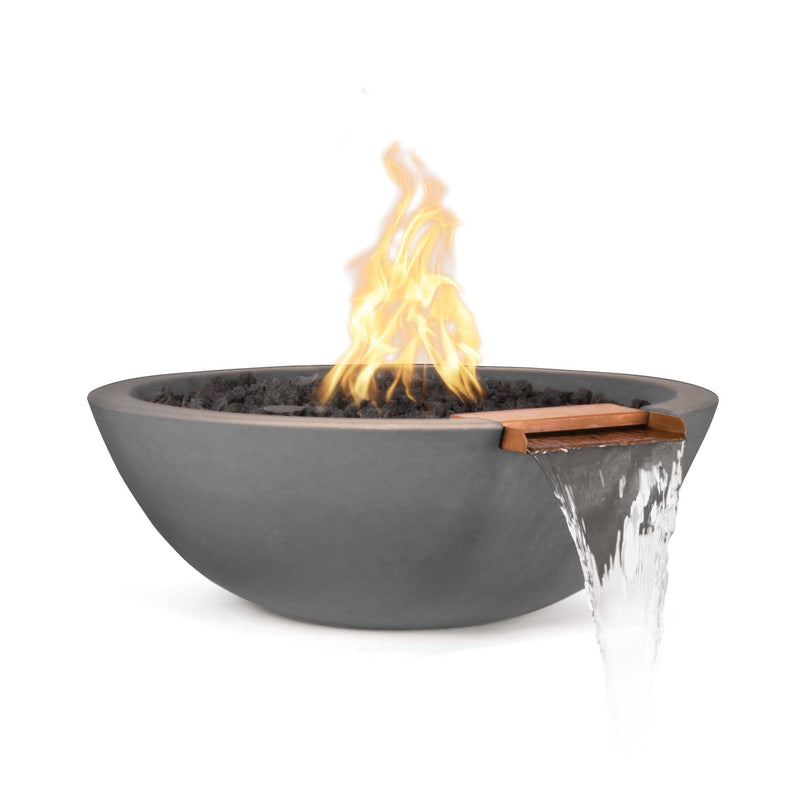Sedona Fire & Water Bowl - GFRC Concrete - 33" - Backyard Supply Direct