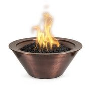 The Outdoor Plus Cazo Fire Bowl in hammered copper